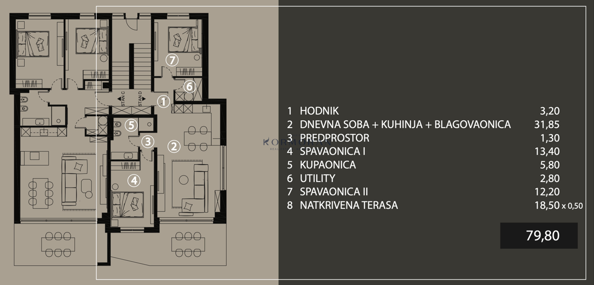02 - Apartma D\B - Savudrija Resort